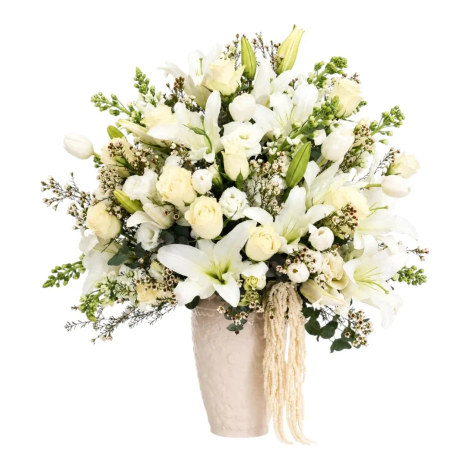 Grand White Elegance Vase Arrangement