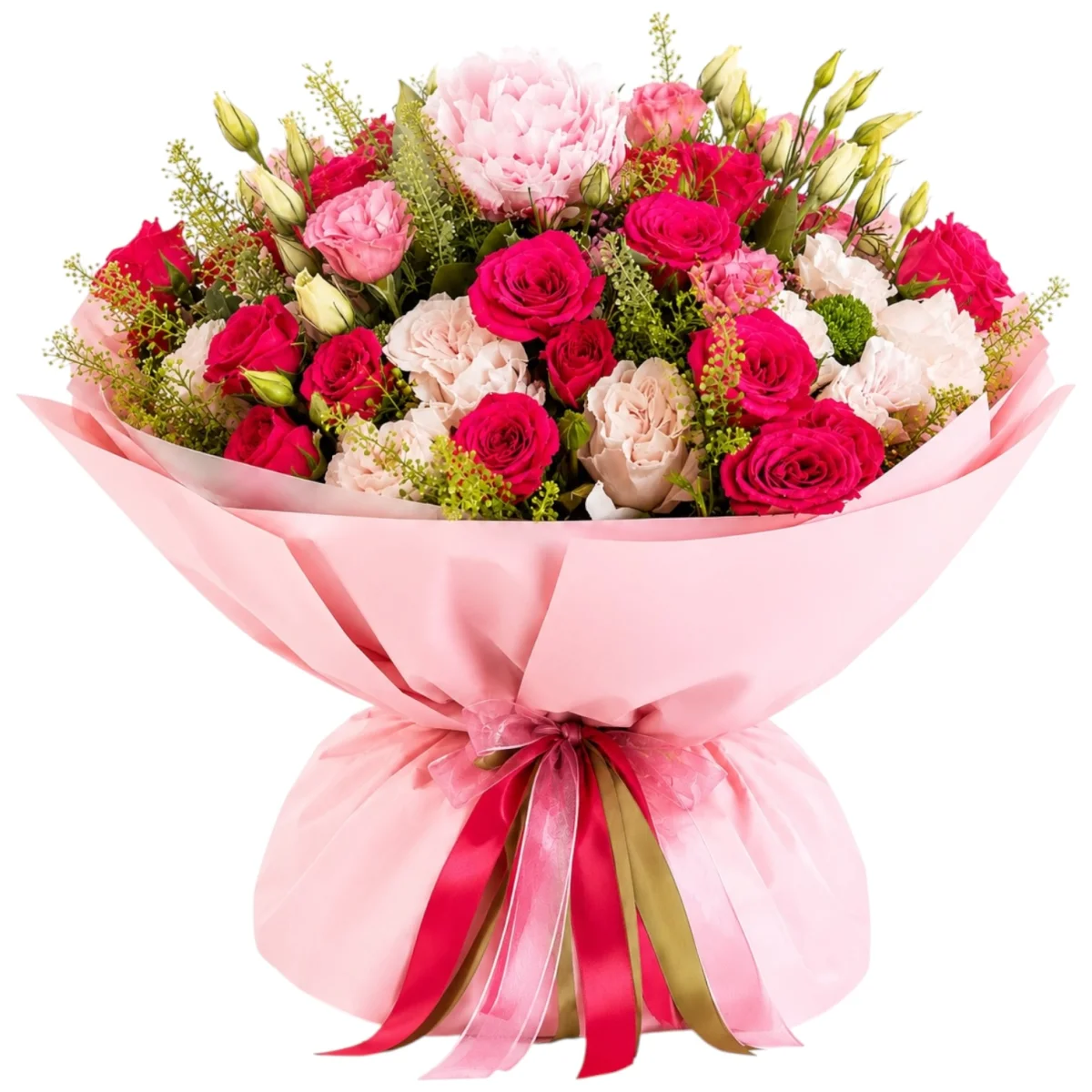 Premium Romantik Karışık Çiçek Buketi
