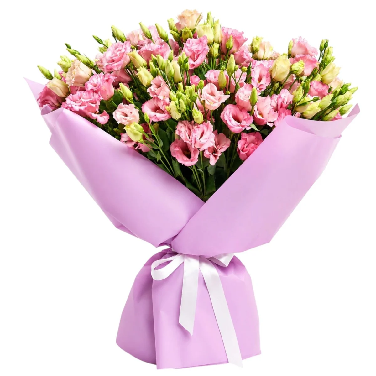 Pembe Lisianthus Buketi
